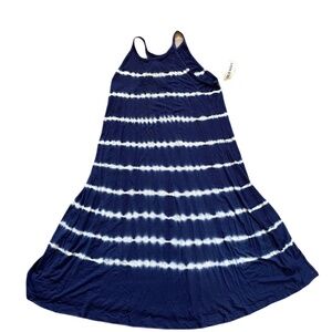 ❤️ OLD NAVY TYE DYE TANK BLUE DRESS X-SMALL NEW